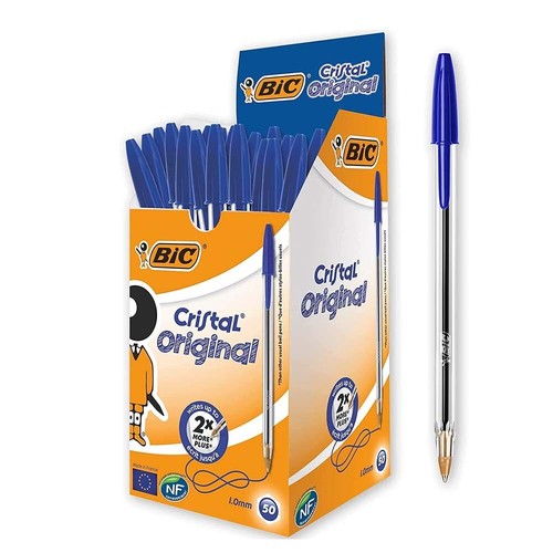 Bic penne blu sfera - sfera,, cristal