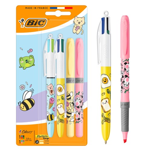 Penna sfera scatto bic 4 - scatto,