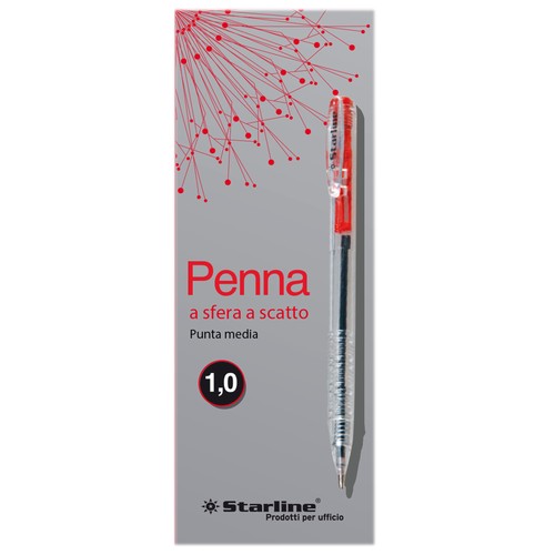 Penna sfera scatto punta - sfera, a