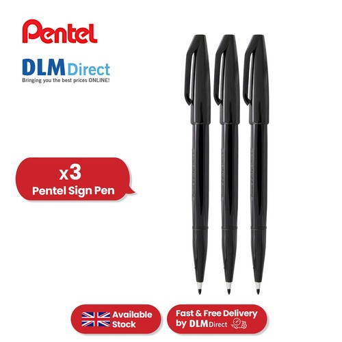 Pentel penne insegna nera - insegna,
